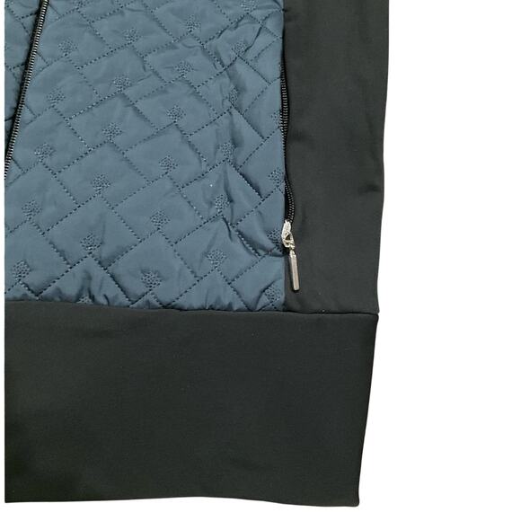 Anatomie Quilted Blue and Black Vest with Stretchy Sides Size XL - Picture 7 of 9
